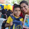 Terersina/PI - Famílias atendidas felizes registram em seus corações o recebimento dos kits pedagógicos!