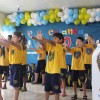 Inhumas, GO — Com apresentações culturais, atendidos abrilhantaram a cerimônia de entrega dos kits pedagógicos da LBV.