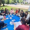 Em Montevidéu, no Uruguai, jovens realizaram o Encontro Literário #NósLemosPaivaNetto em praça pública
