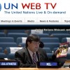 El representante de la LBV en las Naciones Unidas, Danilo Parmegiani, se dirige al público, durante el evento transmitido, en tiempo real, para el mundo, por la TV ONU. En esta ocasión, presentó la revista BUENA VOLUNTAD Desarrollo Sostenible (disponible en español, francés, inglés y portugués), que contiene las recomendaciones de la Institución y se entrega a las delegaciones internacionales presentes en el encuentro.