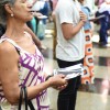 Brasília/DF - Emoção toma conta dos Peregrinos que estão nas comemorações dos 34 anos do Templo da Boa Vontade ao fazerem suas orações pelos seus familiares (incluindo aqueles que já retornaram à Pátria Espiritual).