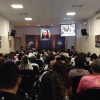 RIO DE JANEIRO, RJ — Na Igreja Ecumênica da Religião Divina, no bairro Campo Grande, os Cristãos do Novo Mandamento de Jesus, atentos, acompanham as palavras do Irmão Paiva Netto, durante a Sessão Solene do 40º Fórum Internacional do Jovem Ecumênico da Boa Vontade de Deus.
