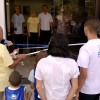 Rio de Janeiro, RJ — Momento da cerimônia de inauguração das novas instalações da Igreja Ecumênica da Religião do Terceiro Milênio do bairro de Bangu.
