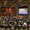 El plenario de la ONU recibe a las delegaciones y autoridades que asisten a la Reunión de Alto Nivel del Consejo Económico y Social (ECOSOC/ONU).