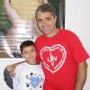 Santos, SP — O Cristão do Novo Mandamento de Jesus, Valdemir Venâncio da Silva, e o Soldadinhos de Deus, Vitor, comemoraram o Dia dos Pais na Religião Divina. 