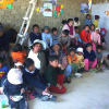BUENA VISTA, BOLIVIA — Families waiting to receive help from the LBV’s Charity Round program.
