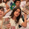 SÃO PAULO, SP — Detalhe do público presente no evento. O livro “Jesus, a Dor e a origem de Sua Autoridade — o Poder do Cristo em nós”, é sucesso entre os jovens de todas as idades.

