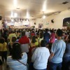 São Paulo, SP — Os Soldadinhos de Deus, da LBV, e suas famílias acompanham a abertura do 17º Fórum.
