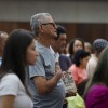 Brasília/DF - Em um gesto de devoção e testemunho de Fé Realizante, peregrinos elevam suas mais sinceras súplicas e gratidão ao coração de Jesus ao caminharem sobre a Espiral na Nave do Templo da Boa Vontade