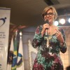 A jornalista e psicopedagoga Eloisa Bombonatti abriu o segundo dia de palestras, discursando sobre o tema 