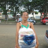 Divisa Nova, MG — A entrega das cestas de alimentos é o coroamento de todas as atividades desenvolvidas pela Legião da Boa Vontade desde o início do ano.