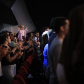 As Músicas Legionárias animaram a plateia, que interagiu e soltou a voz com os coralistas. \o/
