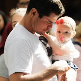 Soldadinhos de Deus, como carinhosamente são chamadas as crianças na Religião Divina, também peregrinam nas comemorações dos 29 anos do Templo da Paz.