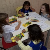 Na Aula de Moral Ecumênica, as crianças soltaram a imaginação.
