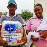 Rubim, MG — A cesta de alimentos da LBV representa a esperança de dias melhores para aqueles que mais precisam de amparo.
