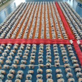 Porto Alegre, RS — Vista parcial das cestas entregues às famílias de baixa renda amparadas pela LBV.
