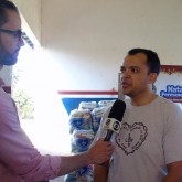Ponta Porã, MS — A TV Morena Ponta Porã (afiliada da Rede Globo) esteve presente na entrega das cestas de alimentos da Campanha Natal Permanente da LBV.
