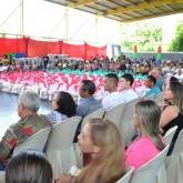 Teresina, PI — Na quadra poliesportiva da LBV, famílias, colaboradores, amigos de Boa Vontade, parceiros e toda a comunidade, participaram da entrega de cestas de alimentos, resultado da tradicional Campanha de Natal da Instituição.
