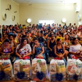 Araraquara, SP — Vista parcial das cestas de alimentos não perecíveis entregues pela Legião da Boa Vontade. A você que proporcionou esta ação, o nosso sincero agradecimento!
