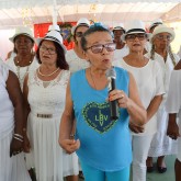 Recife, PE - O espetáculo cultural também ficou por conta das senhoras atendidas pela LBV, desejando a todos um Feliz Natal Permanente com Jesus!
