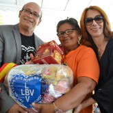 Recife, PE - A solenidade de entrega das cestas contou com a presença da doutora Cristina Sakaki, representante da Defensoria Pública de Pernambuco.
