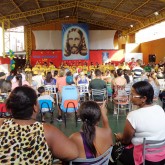 Santos, SP — A cerimônia de entrega das cestas contou com apresentações artísticas e culturais realizadas por crianças e adolescentes atendidos pela Legião da Boa Vontade.

