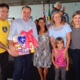 Registro, SP — Com o apoio da LBV,  a caravana da Boa Vontade entregou no Vale do Ribeira mais de 300 cestas de alimentos.
