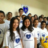 São Sebastião do Paraíso, MG —  Durante a solenidade de entrega das cestas de alimentos, os integrantes do programa Jovem: Futuro no Presente!, da LBV, festejaram também todo o atendimento recebido durante o ano.
