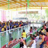Mogi das Cruzes, SP — Meninos e meninas atendidos pela Legião da Boa Vontade realizaram apresentações culturais, dando as boas-vindas às famílias e às autoridades presentes com muita dança e alegria. 
