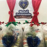 Araraquara, SP - Vista parcial das cestas entregues às famílias de baixa renda amparadas pela LBV.
