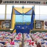 Criciúma, SC — Centenas de cestas de alimentos foram destinadas a famílias em vulnerabilidade social atendidas pela LBV na cidade.
