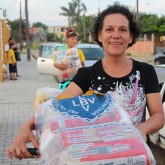 Joinville, SC — A atendida Maria Helena tem seu filho frequentando o programa Criança: Futuro no Presente!.