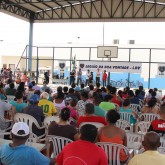 Palmas, TO — Famílias de comunidades em situação de vulnerabilidade social, do bairro Morada do Sol, recebem as cestas de alimentos por meio da campanha Natal Permanente da LBV — Jesus, o Pão Nosso de cada dia!.
