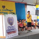 Anápolis, GO — Sobre a alegria de estar na LBV e ver como a unidade ficou bonita após a reforma, o pequeno Gabriel Costa Silva destacou: “Nunca vou me separar da LBV, ela me ajudou muito e agora ficou melhor ainda. Mais salas, jogos e uma quadra”.