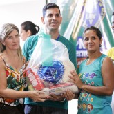 Inhumas, GO — A ação da LBV convida o povo brasileiro a se unir em prol de um Natal mais farto a famílias de baixa renda.
