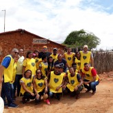 Juazeiro, BA — Voluntários da LBV que atuaram nas entregas das cestas de alimentos no sertão baiano.