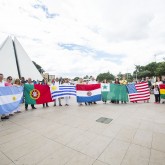 Peregrinos da Argentina, Estados Unidos, Portugal, Uruguai, Paraguai e Bolívia também estão presentes nas comemorações dos 29 anos do Templo da Boa Vontade. 
