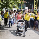 São Paulo, SP - A Legião da Boa Vontade contou com o apoio valoroso de voluntários para a entrega das cestas de alimentos para as famílias em situação de risco social.

