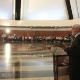 Ministro-pregador da Religião de Deus, do Cristo e do Espírito Santo Jayme Bertolin conduz a ocasião.