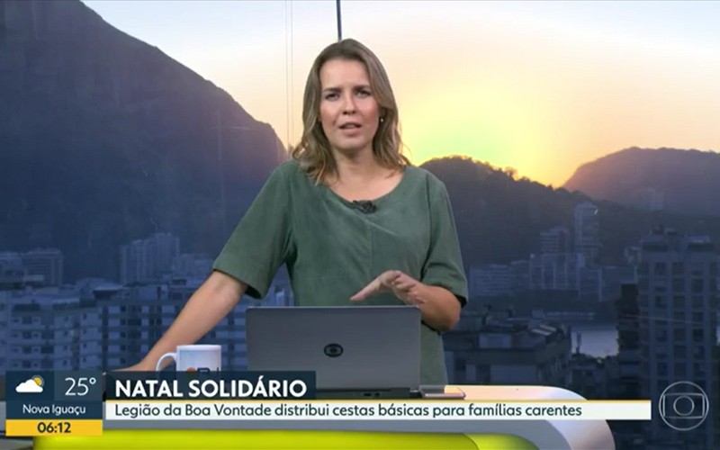 Bom Dia Rio e RJ1, da TV Globo, destacam entrega das cestas de alimentos da  LBV | LBV - Legião da Boa Vontade