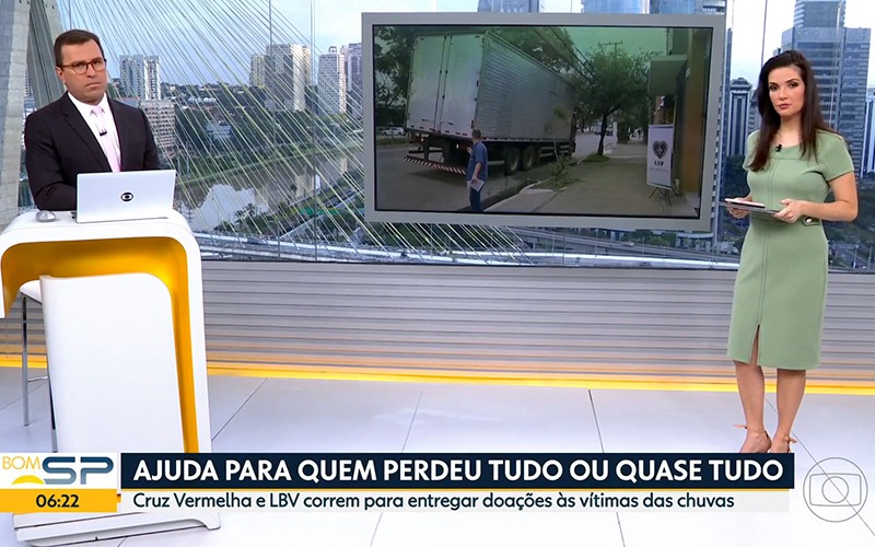 Bom dia SP, da TV Globo, destaca ação solidária da LBV | LBV - Legião da Boa Vontade Bom dia SP, da TV Globo, destaca ação solidária da LBV | LBV - Legião da Boa Vontade