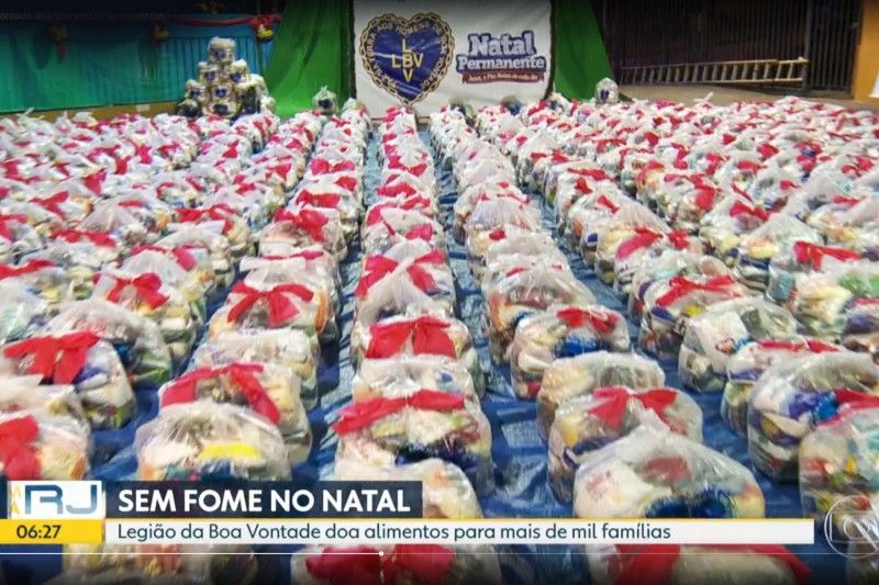 Telejornal Bom Dia Rio, da Rede Globo, destaca a campanha de Natal da LBV |  LBV - Legião da Boa Vontade